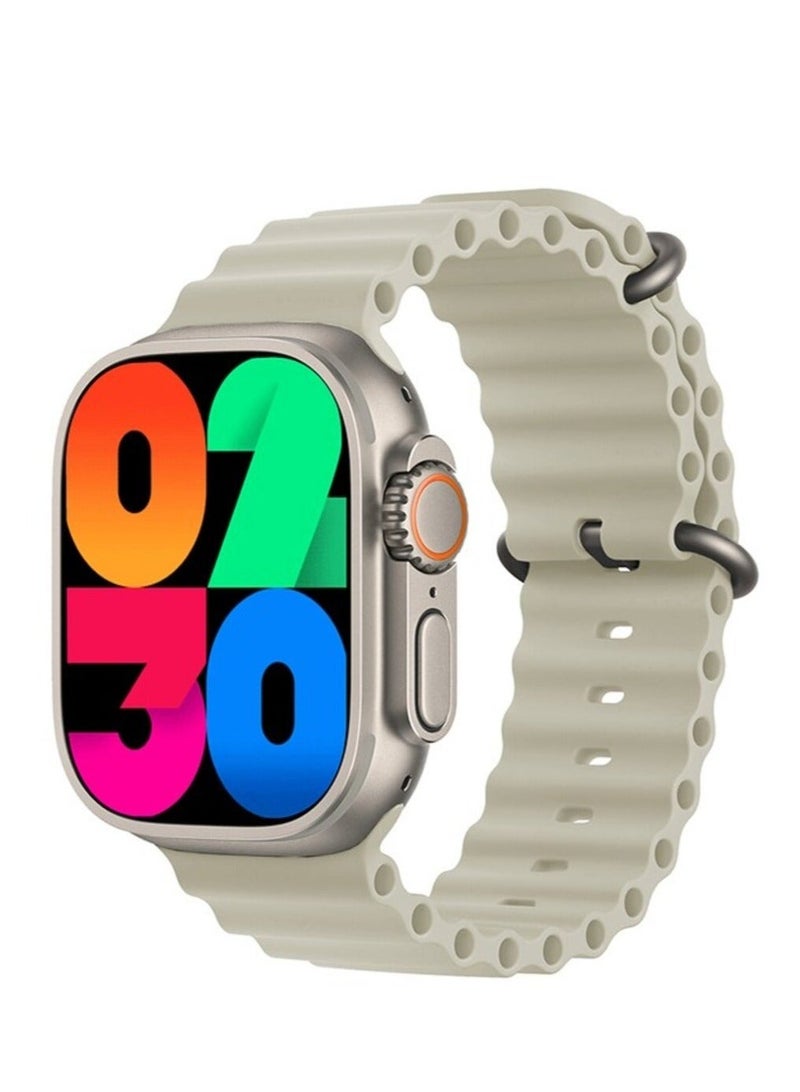 ساعة ذكية  ultra 2 لحساب السعرات الحرارية و استقبال الرسائل و المكالمات و تدعم اللغة العربية  تأتي  اساور مقاس 49 مم- متعدد الالوان - Image 4